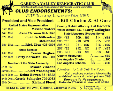  CLUB ENDORSEMENTS CARD 