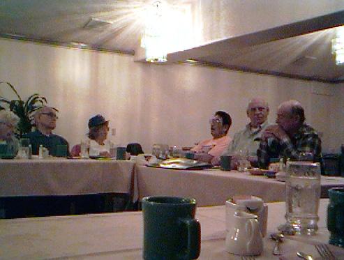 PHOTO of the head table at today's Sunday Breakfast.